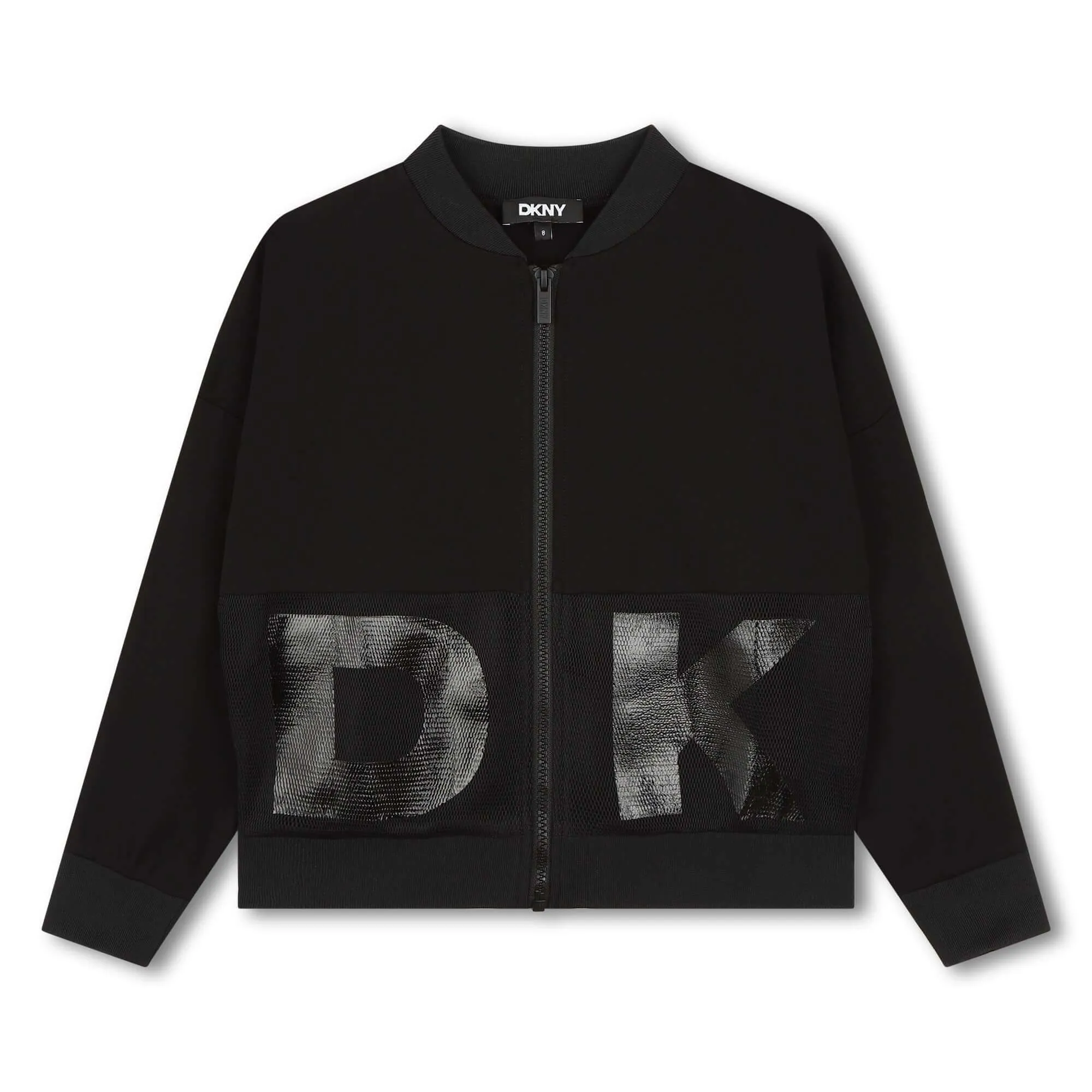 Girls Black Logo Cardigan
