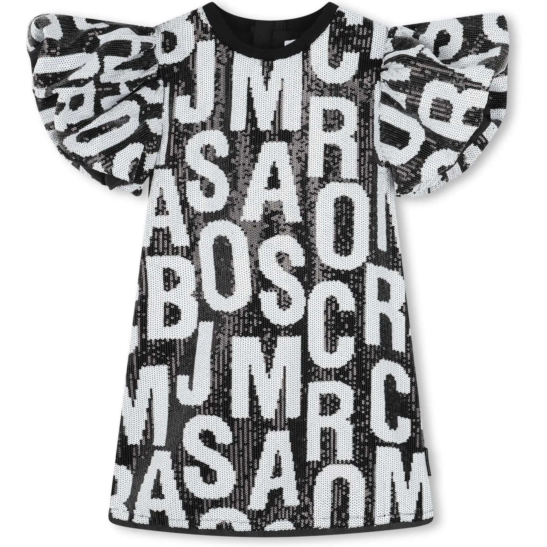 Girls Black Logo Dress