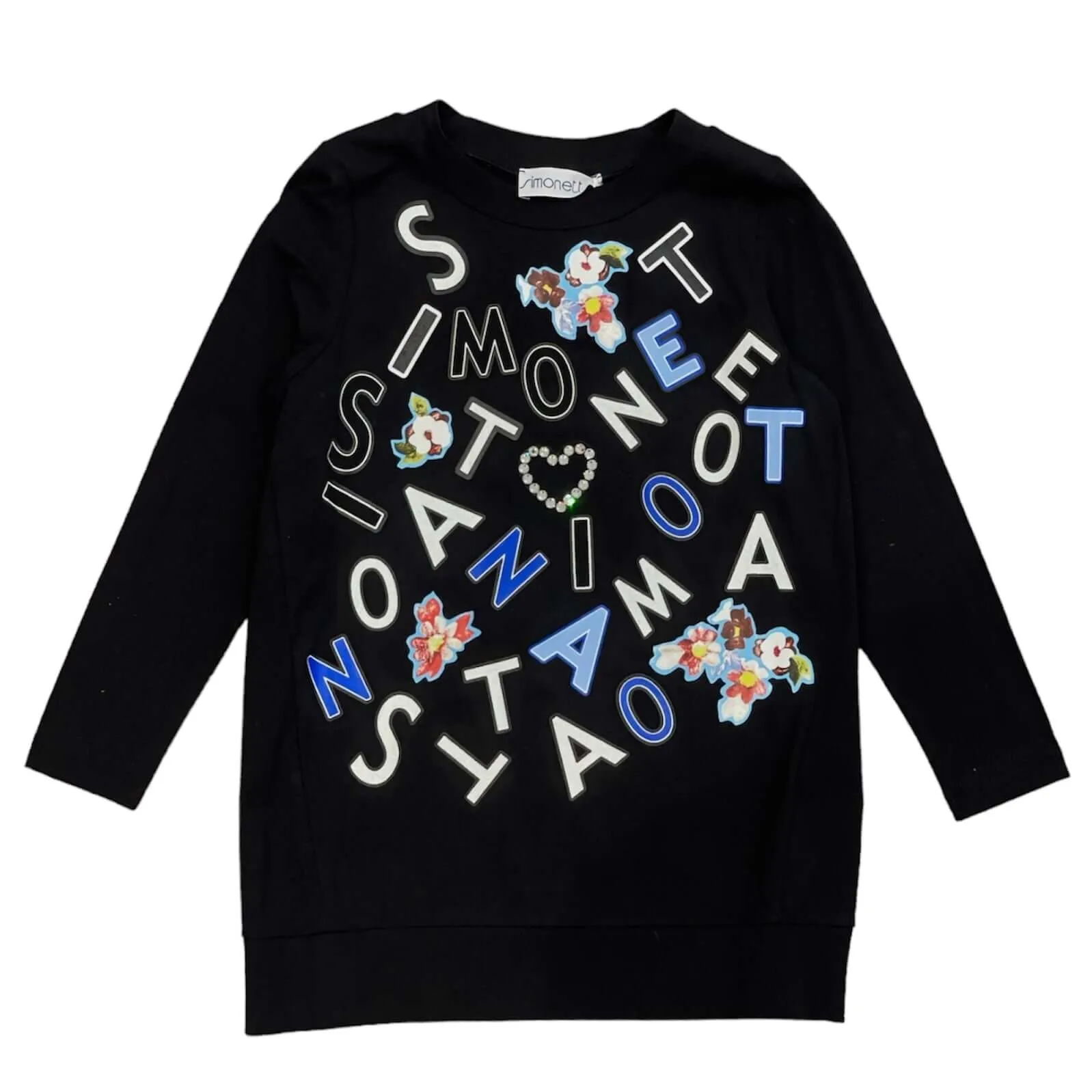 Girls Black Logo Dress
