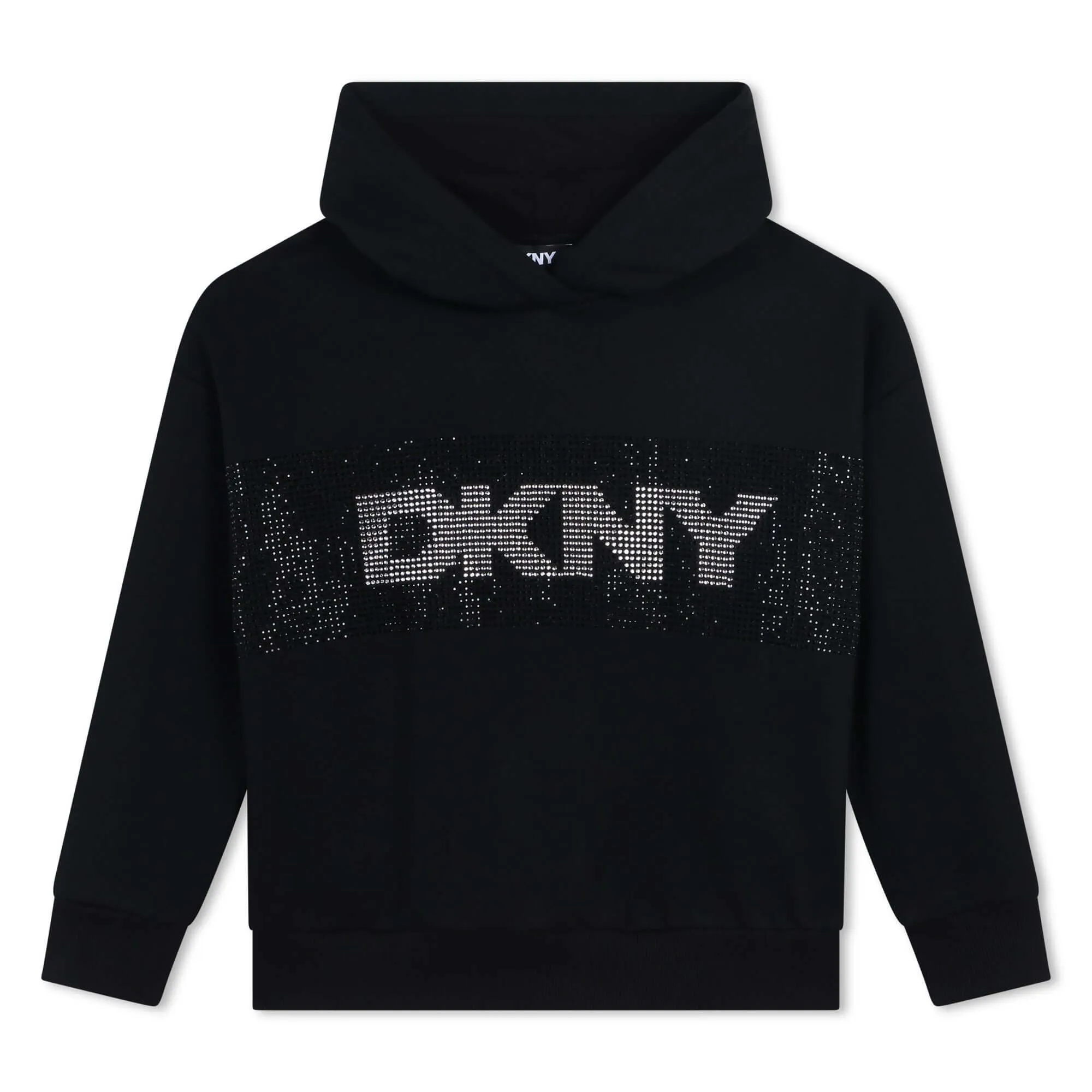 Girls Black Logo Hoodie