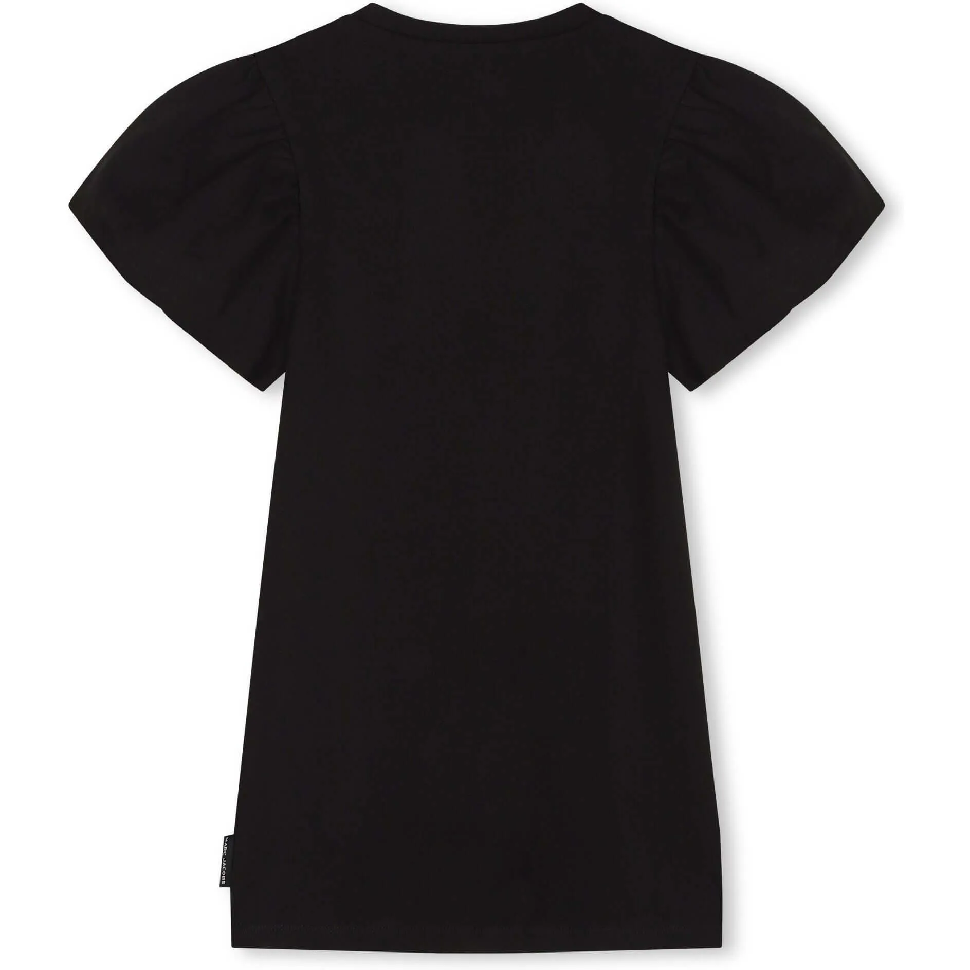 Girls Black Short Sleeved Bag Dress