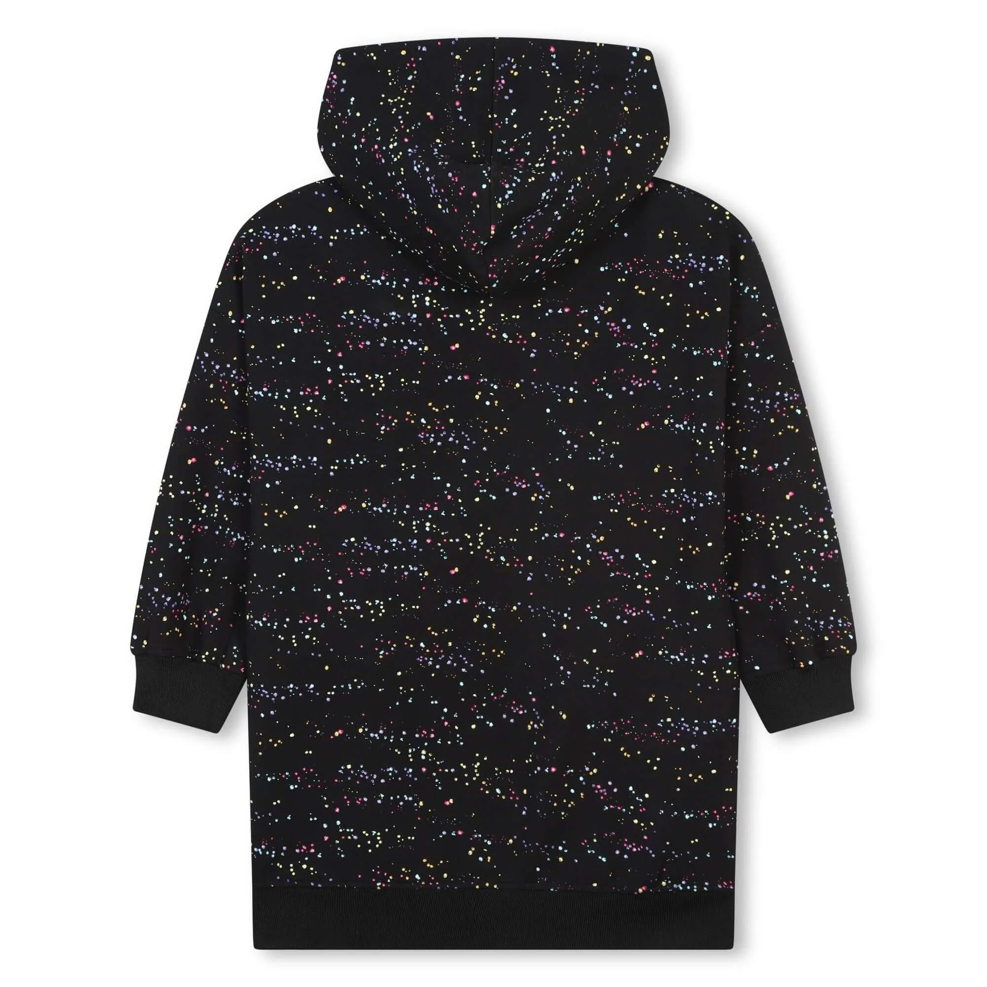 Girls Black Speckle Dress