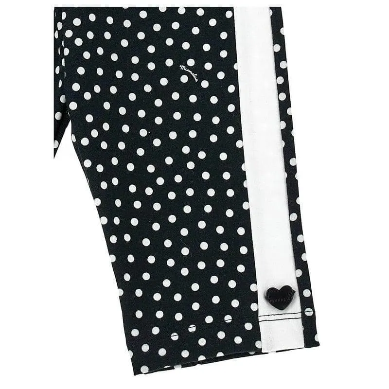 Girls Black Spot Cycling Short