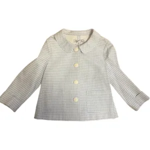 Girls Blue Check Jacket
