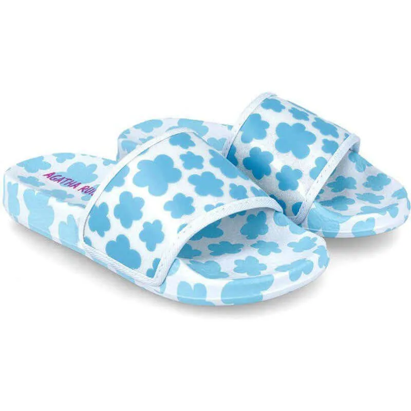 Girls Blue Cloud Slides