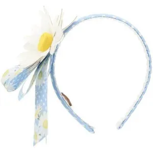 Girls Blue Daisy Hairband