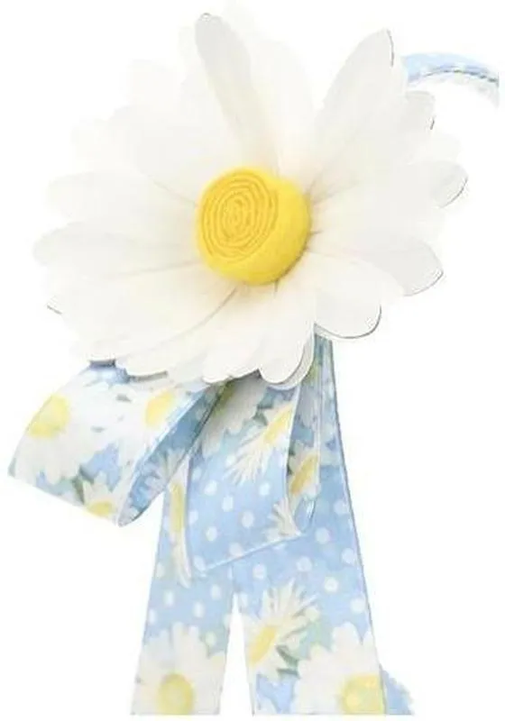 Girls Blue Daisy Hairband