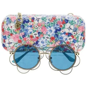 Girls Blue Daisy Sunglasses
