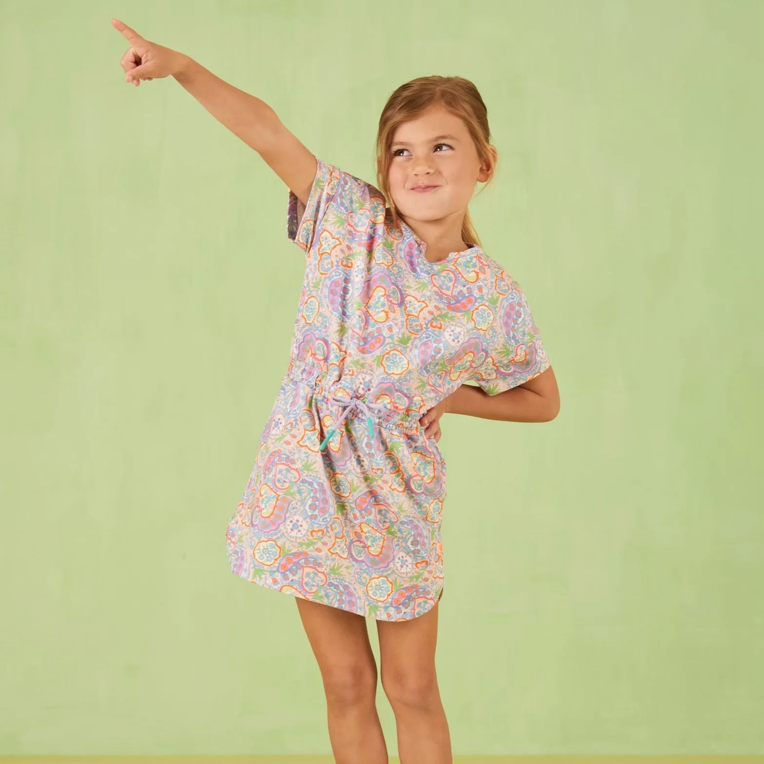 Girls Blue Dorty Jersey Dress