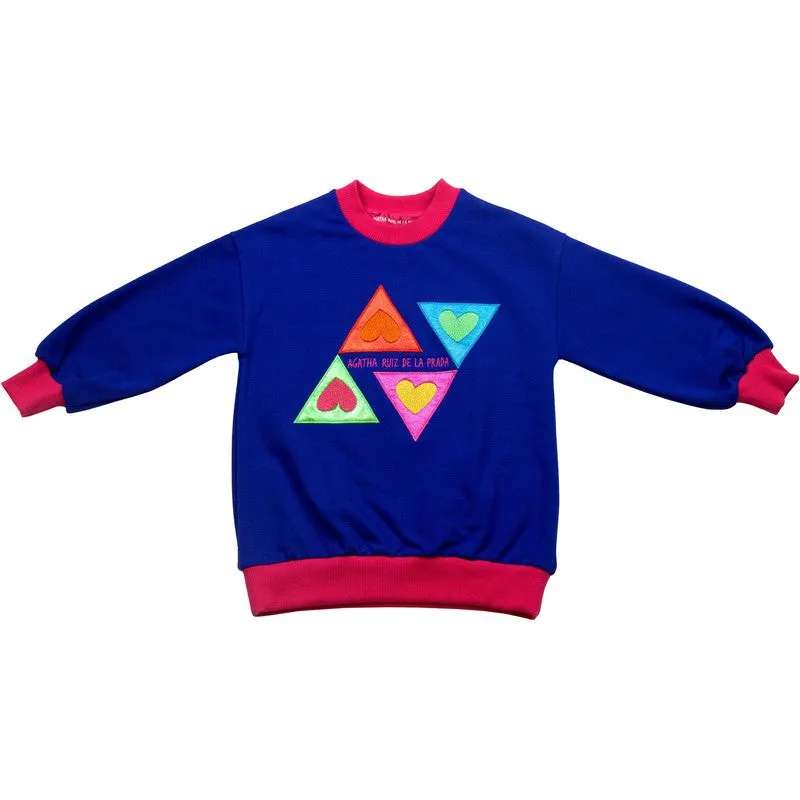 Girls Blue Zig Zag Legging Set