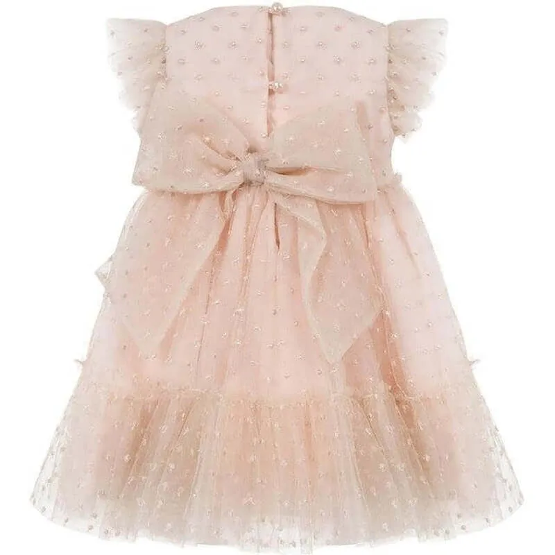 Girls Blush Tulle Dress