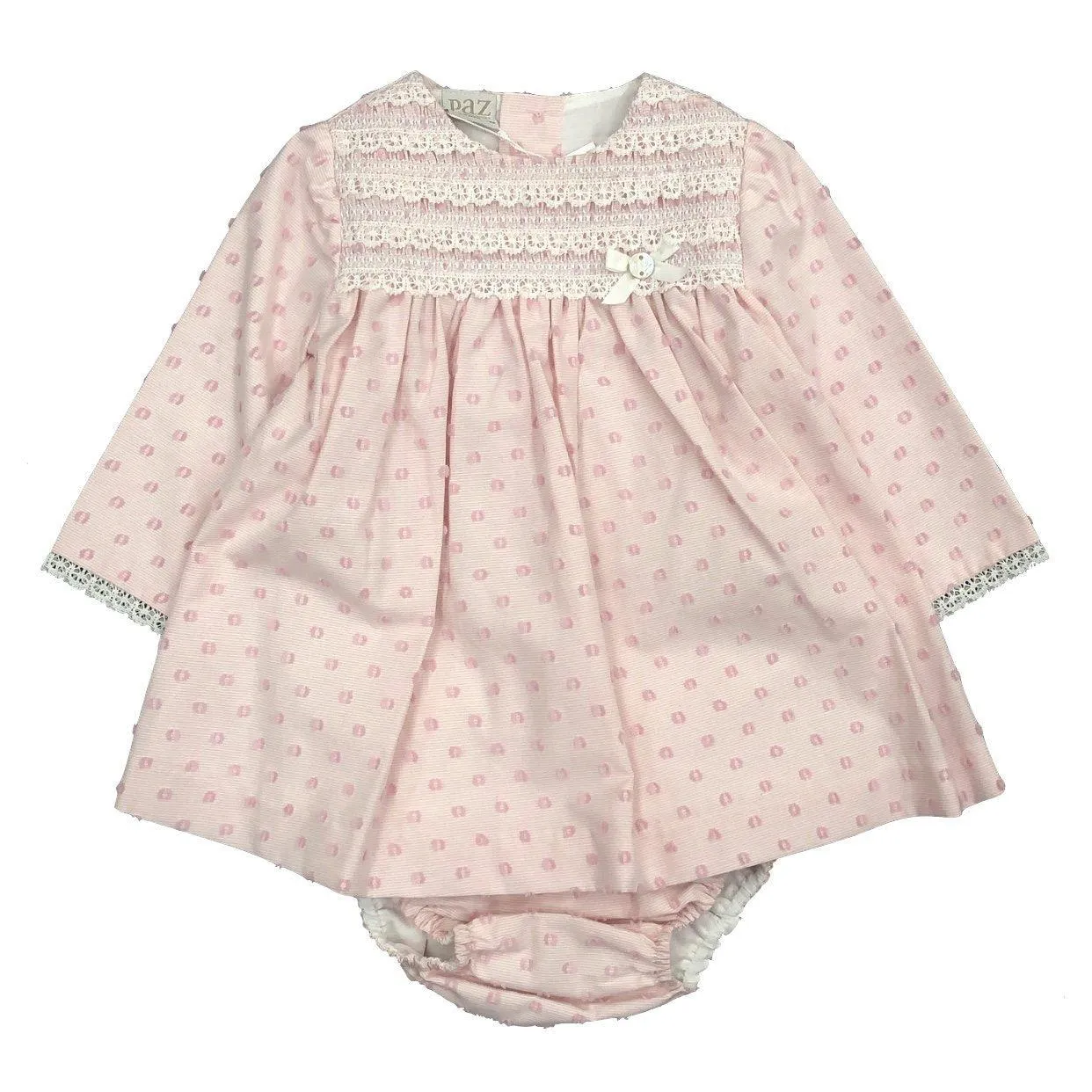 Girls Chalk Pink Dress Set
