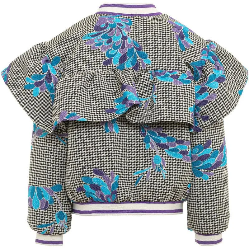 Girls Checked Lily Dogstooth Jacket