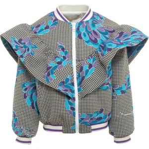 Girls Checked Lily Dogstooth Jacket