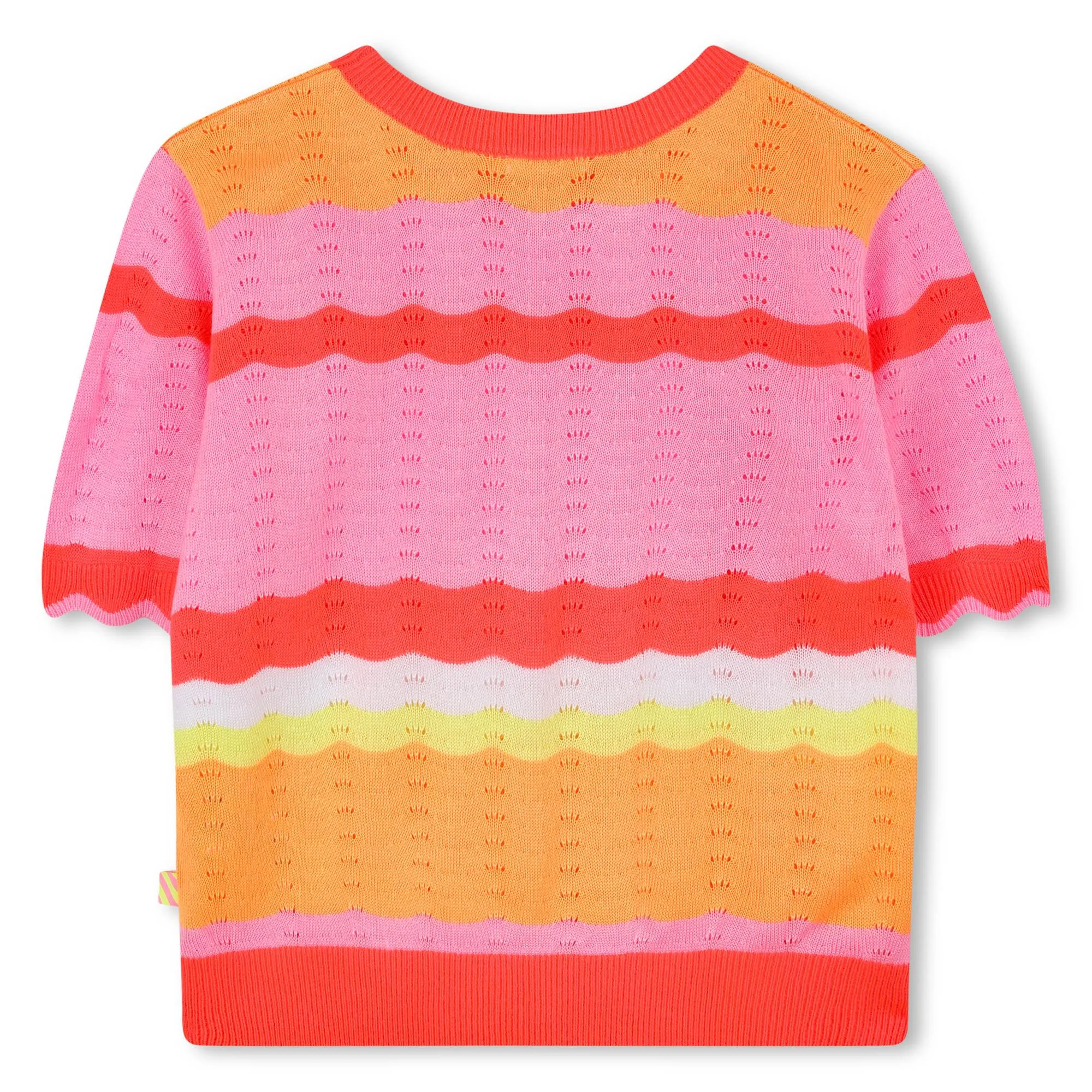 Girls Coral Stripe Knitted Set