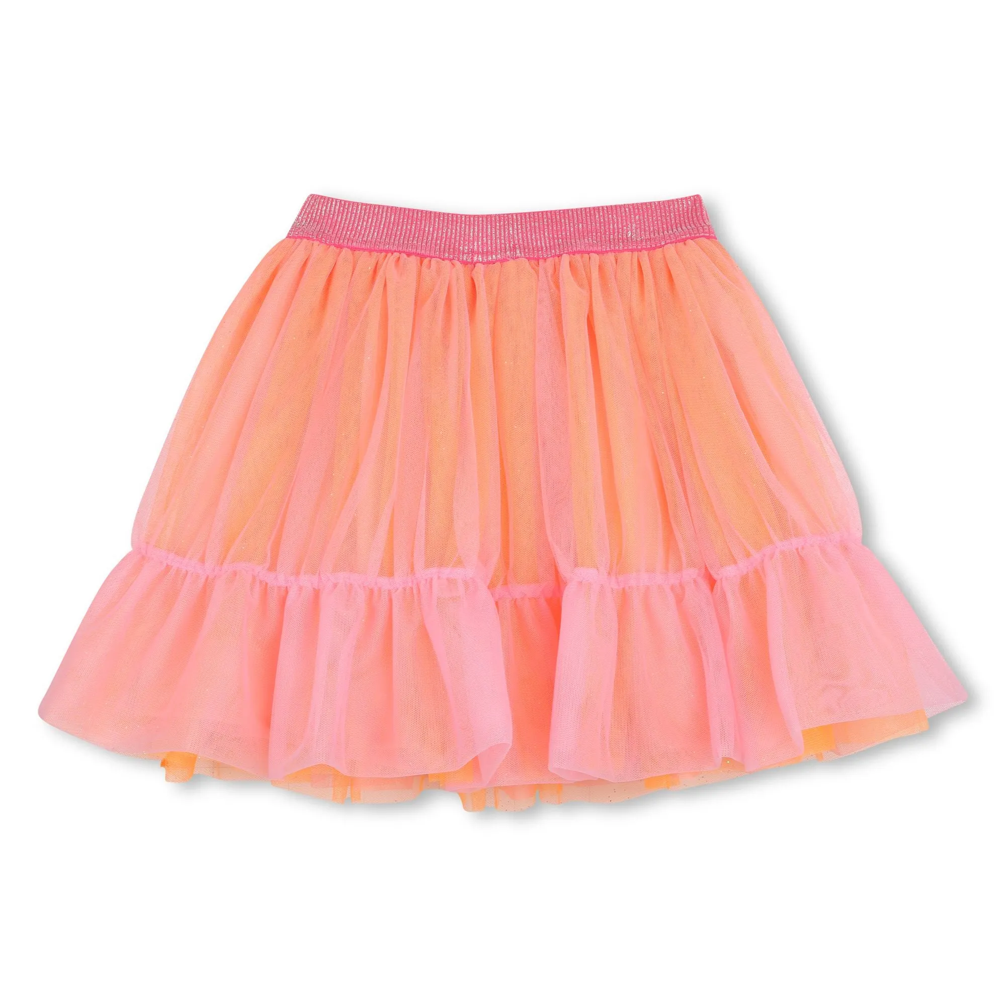 Girls Coral Tulle Skirt