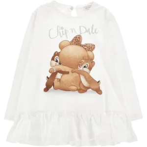 Girls Cream Chip T-Shirt