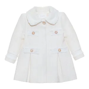Girls Cream Coat