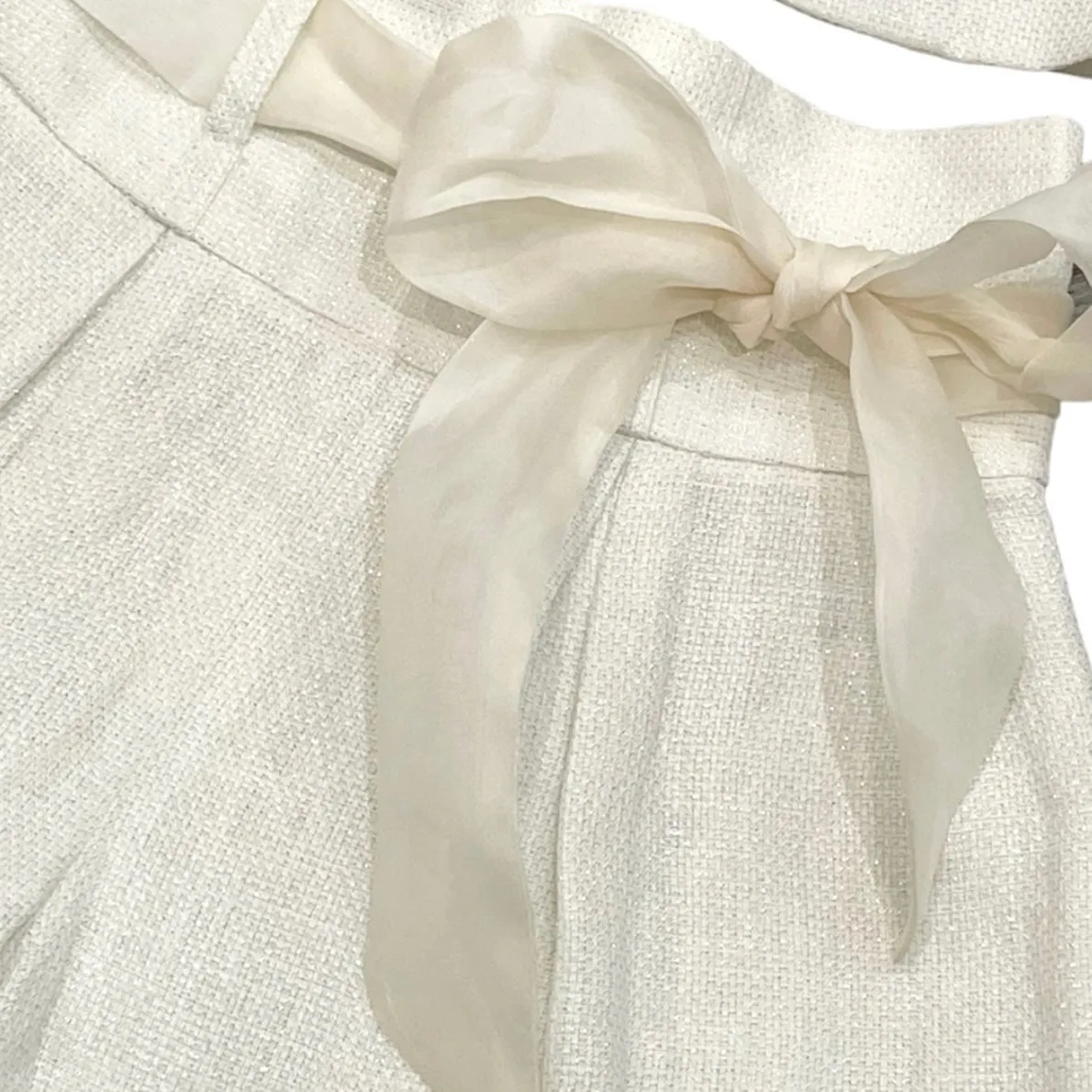 Girls Cream Jacket & Short Set
