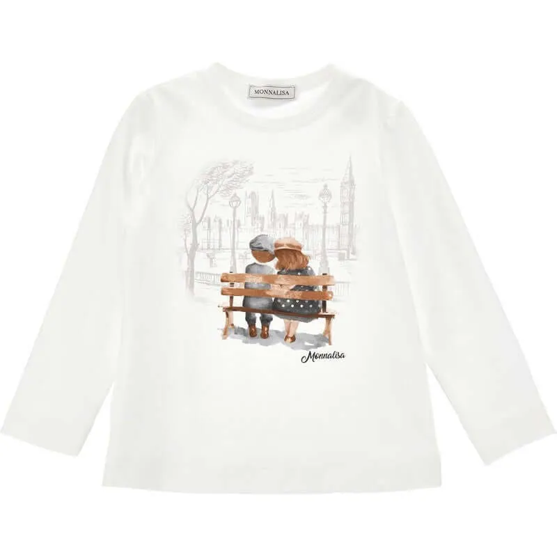 Girls Cream Lady & The Tramp T-shirt