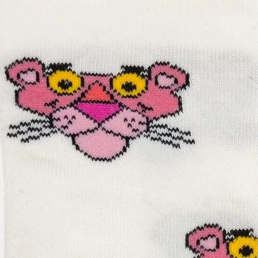 Girls Cream 'Pink Panther' Tights