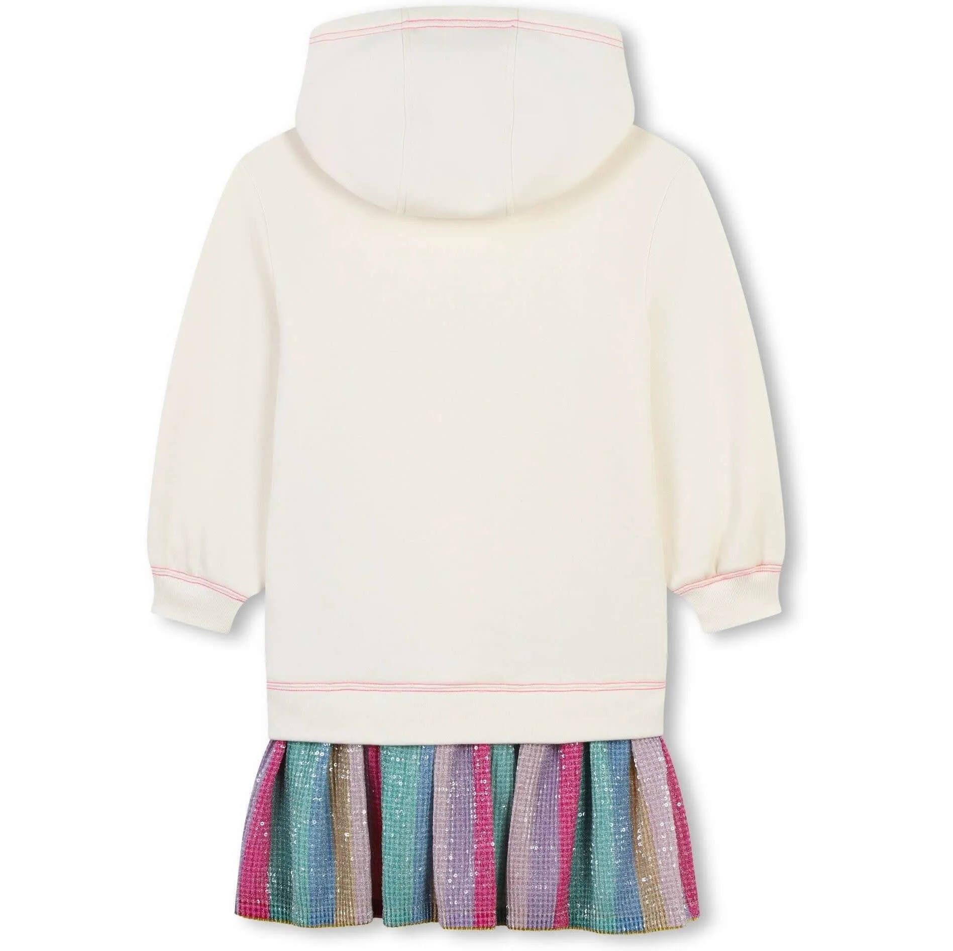 Girls Cream Pleated Dress