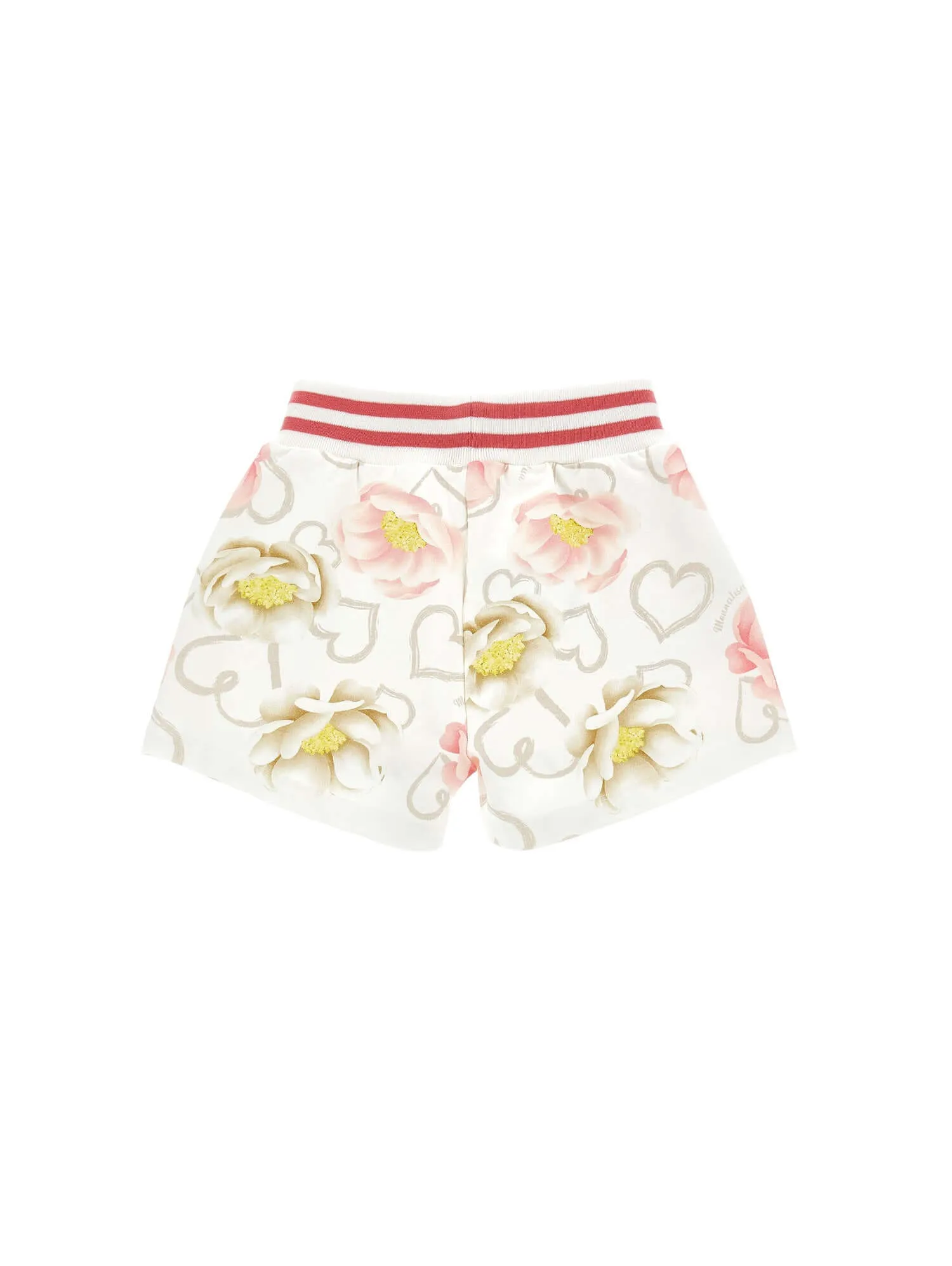 Girls Cream Rose Shorts