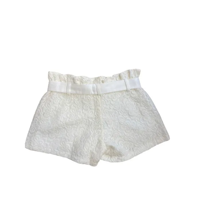 Girls Cream Shorts