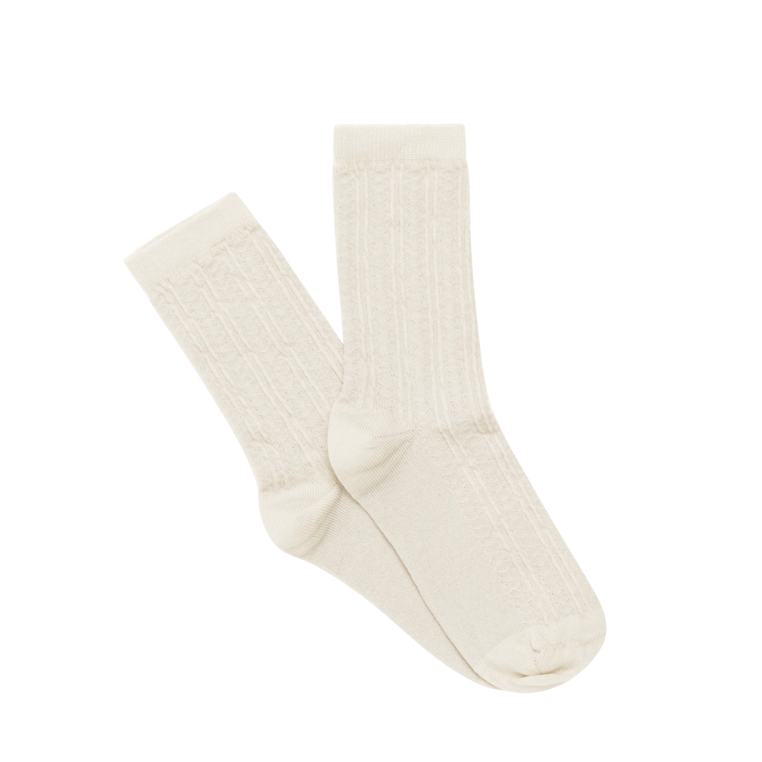 Girls Cream Socks