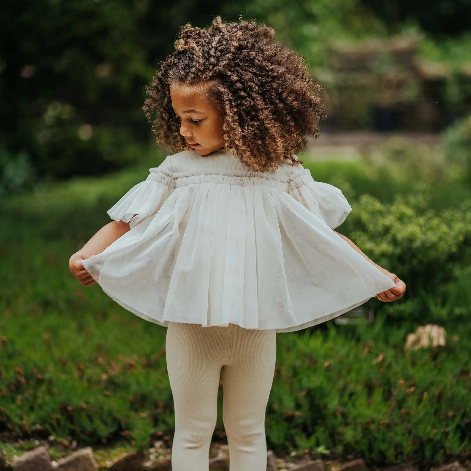 Girls Cream Top