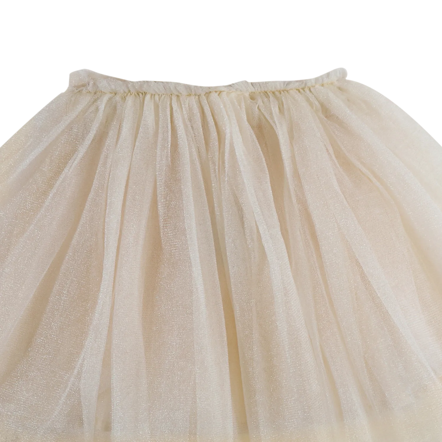 Girls Cream Tulle Skirt