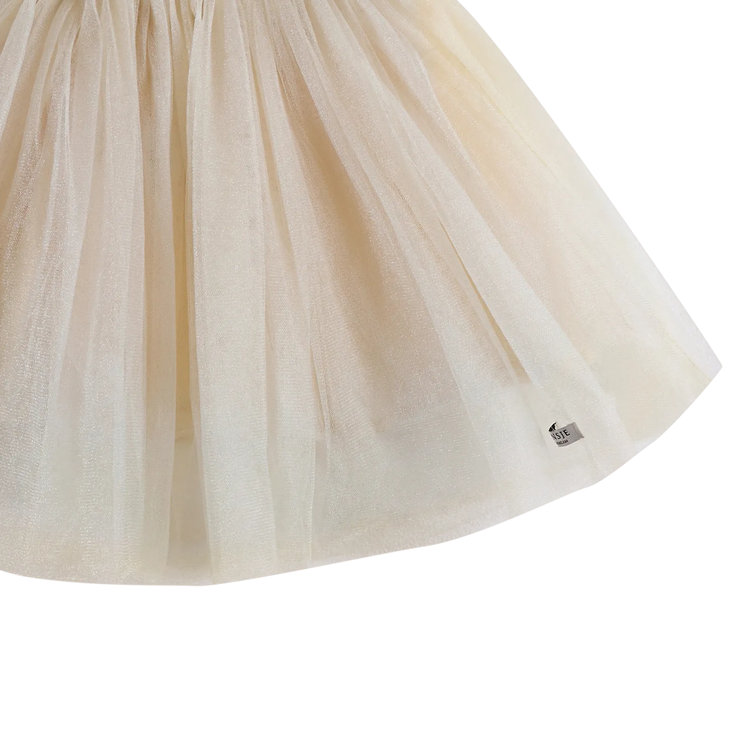 Girls Cream Tulle Skirt