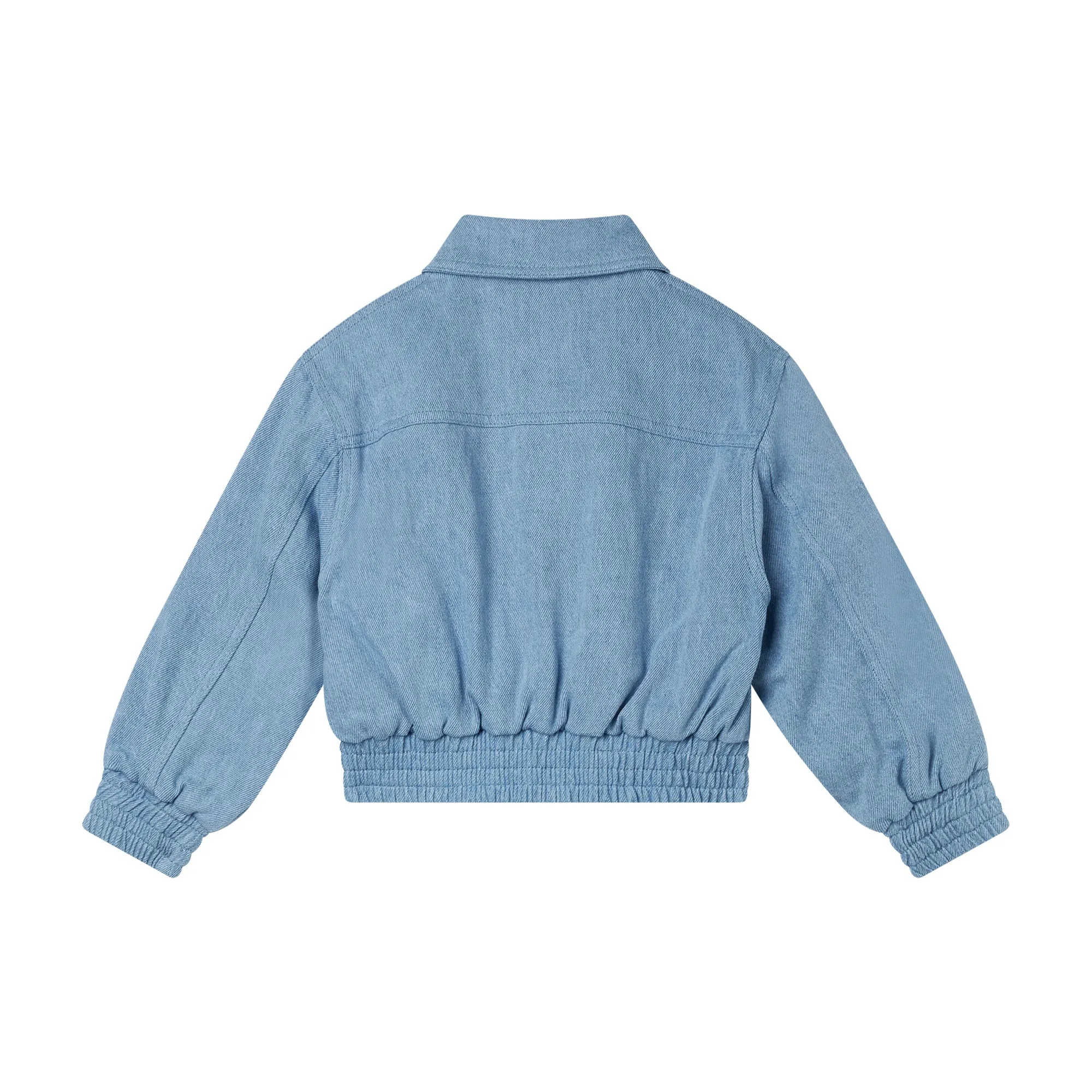 Girls Denim Jewelled Denim Bomber