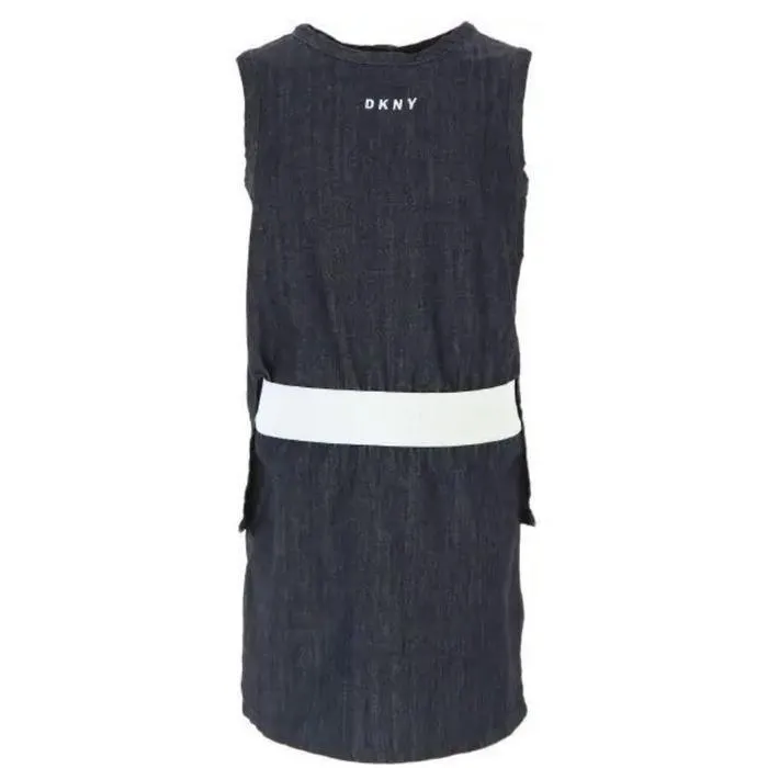 Girls Denim Sleeveless Dress