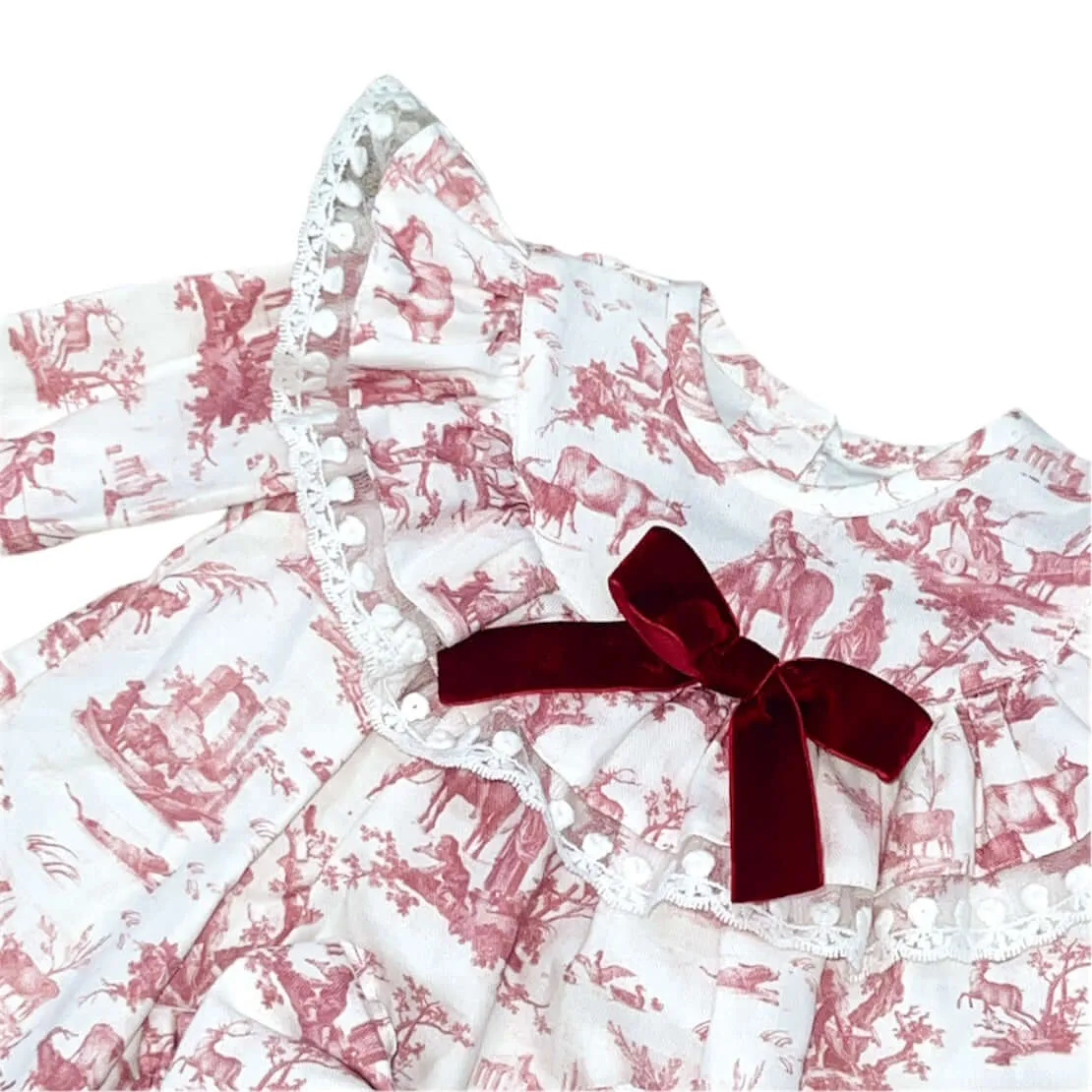 Girls Dusky Print Blouse & Bloomers