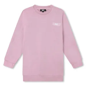 Girls Dusty Pink Long Sleeved Dress