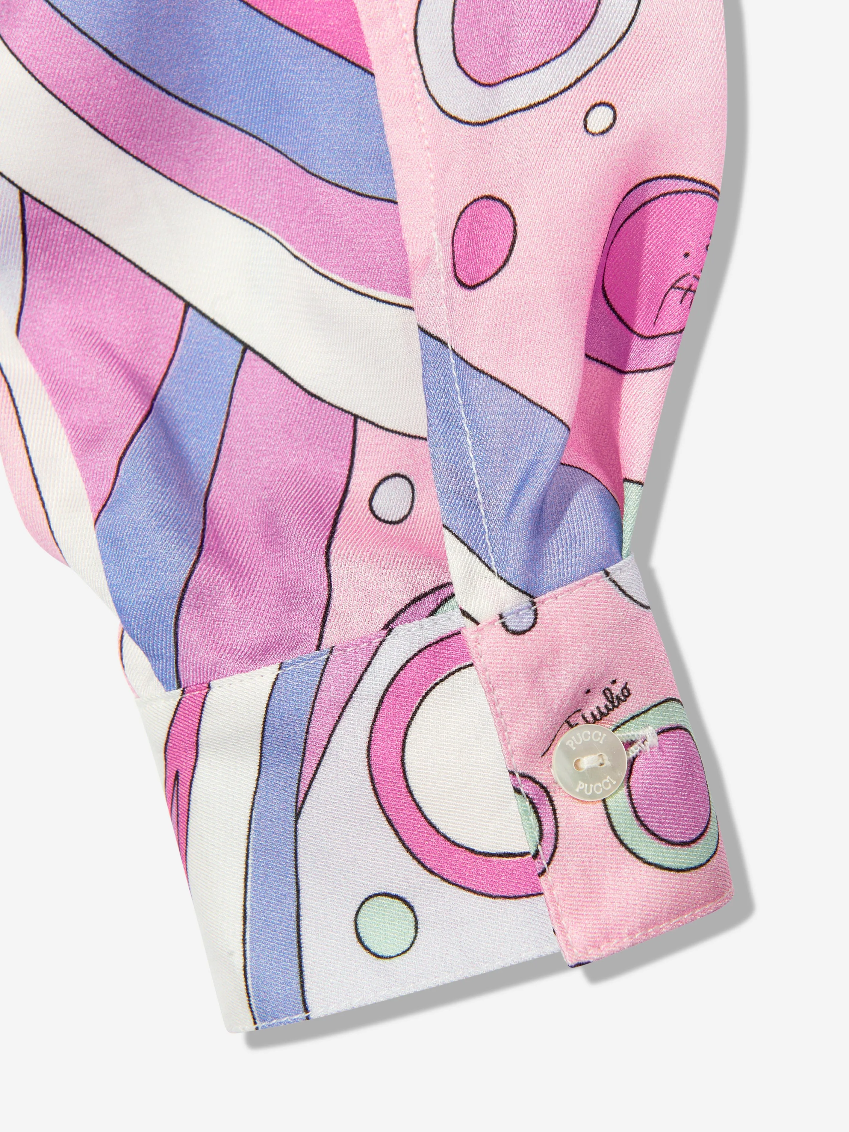 Girls Fontane Print Blouse in Pink