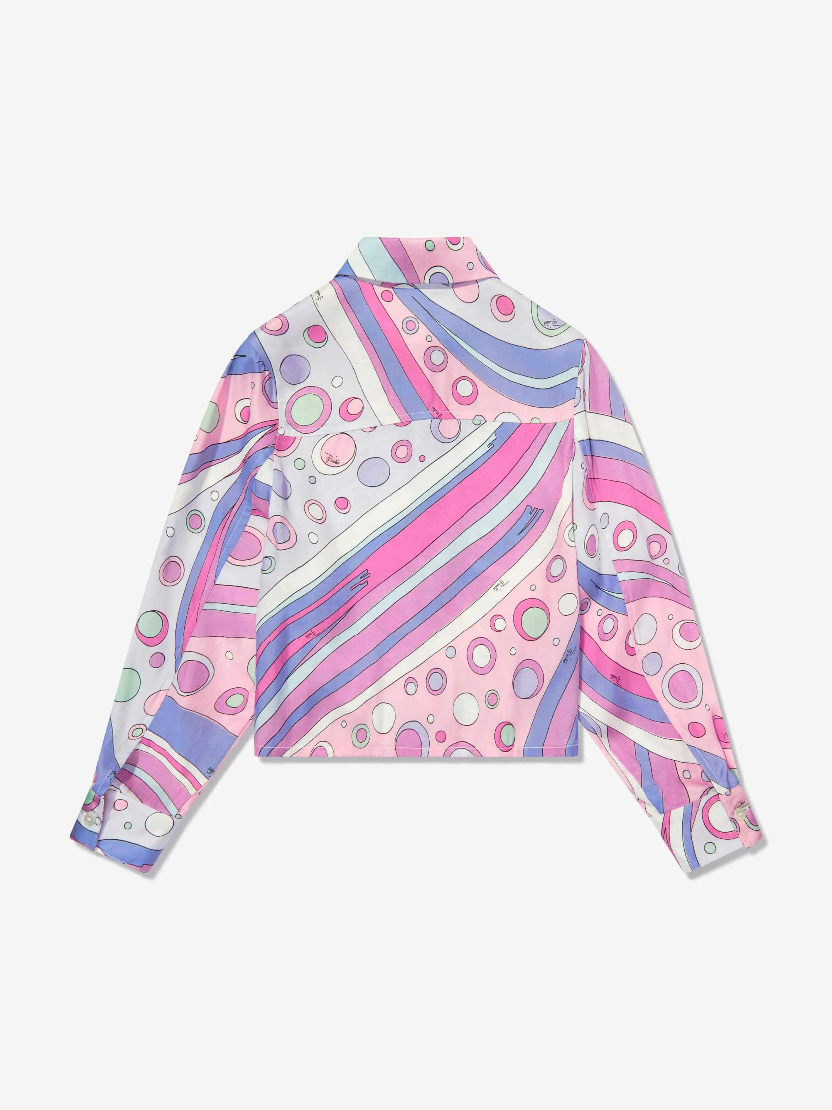Girls Fontane Print Blouse in Pink
