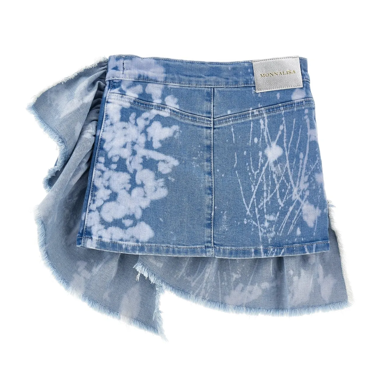 Girls Frill Denim Skirt