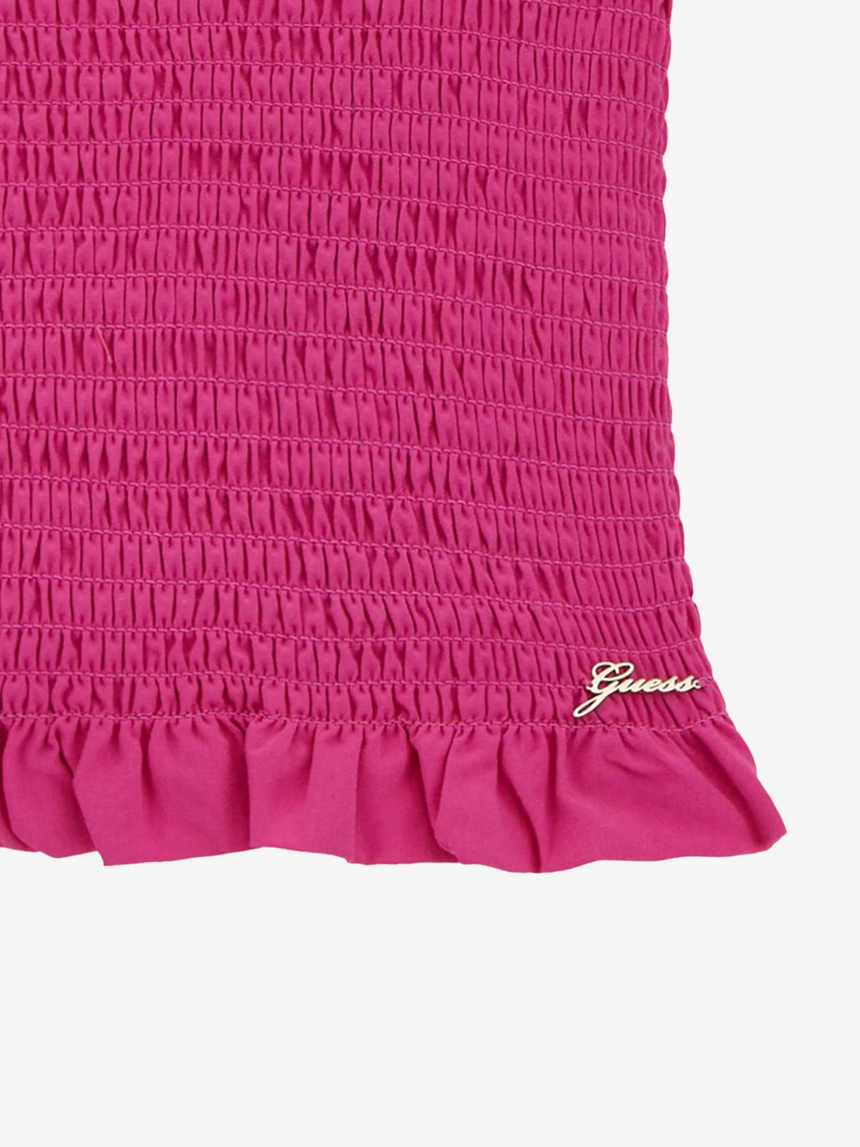 Girls Ruched Tank Top in Pink