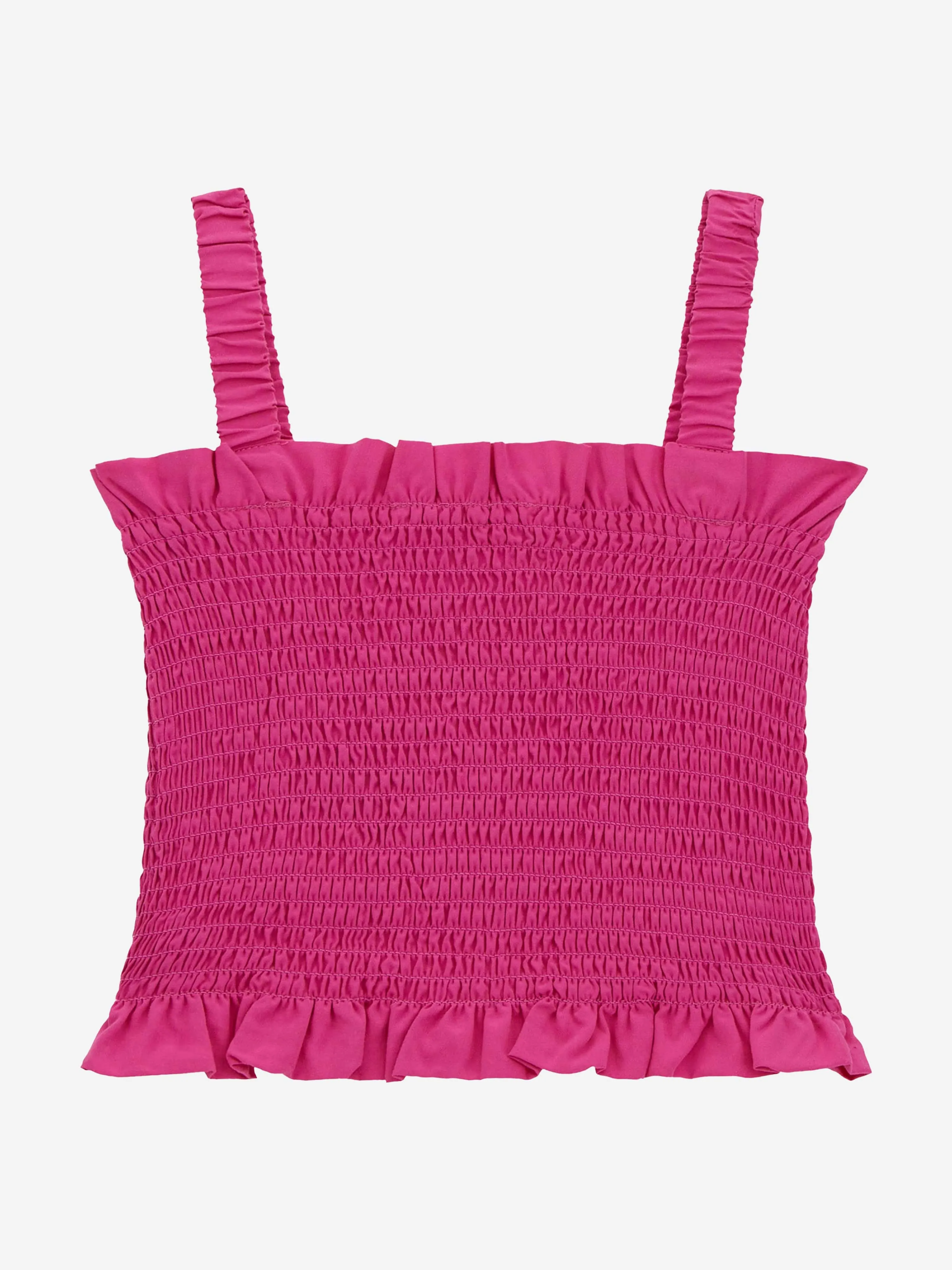 Girls Ruched Tank Top in Pink