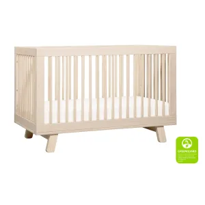 Hudson 3-in-1 Convertible Crib | with Toddler Bed Conversion Kit in Washed Natural