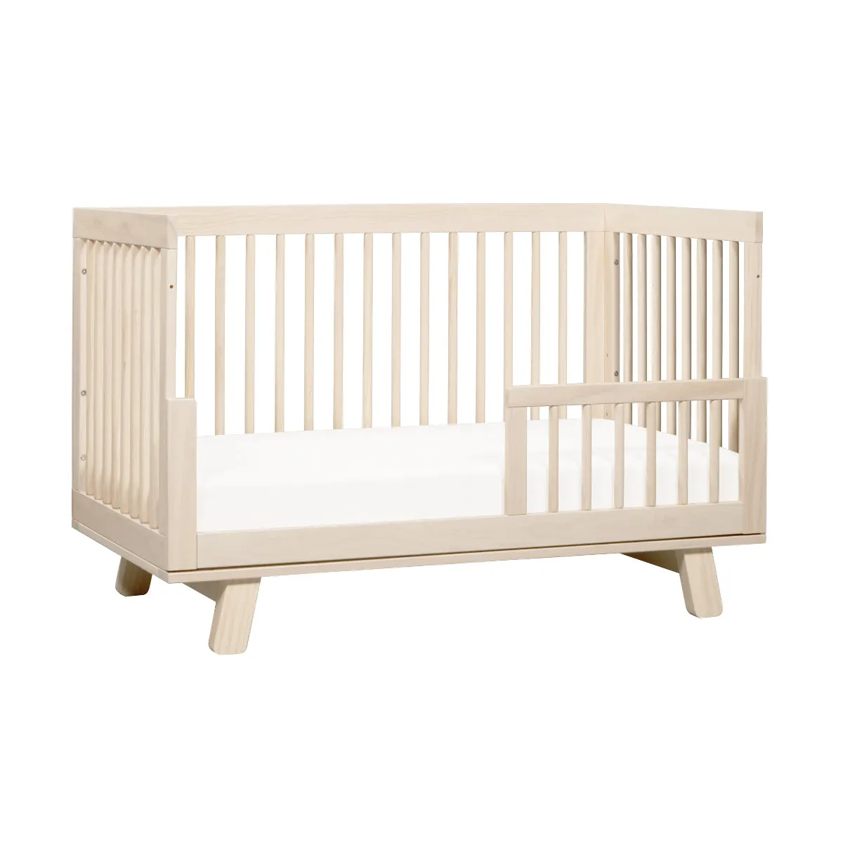 Hudson 3-in-1 Convertible Crib | with Toddler Bed Conversion Kit in Washed Natural