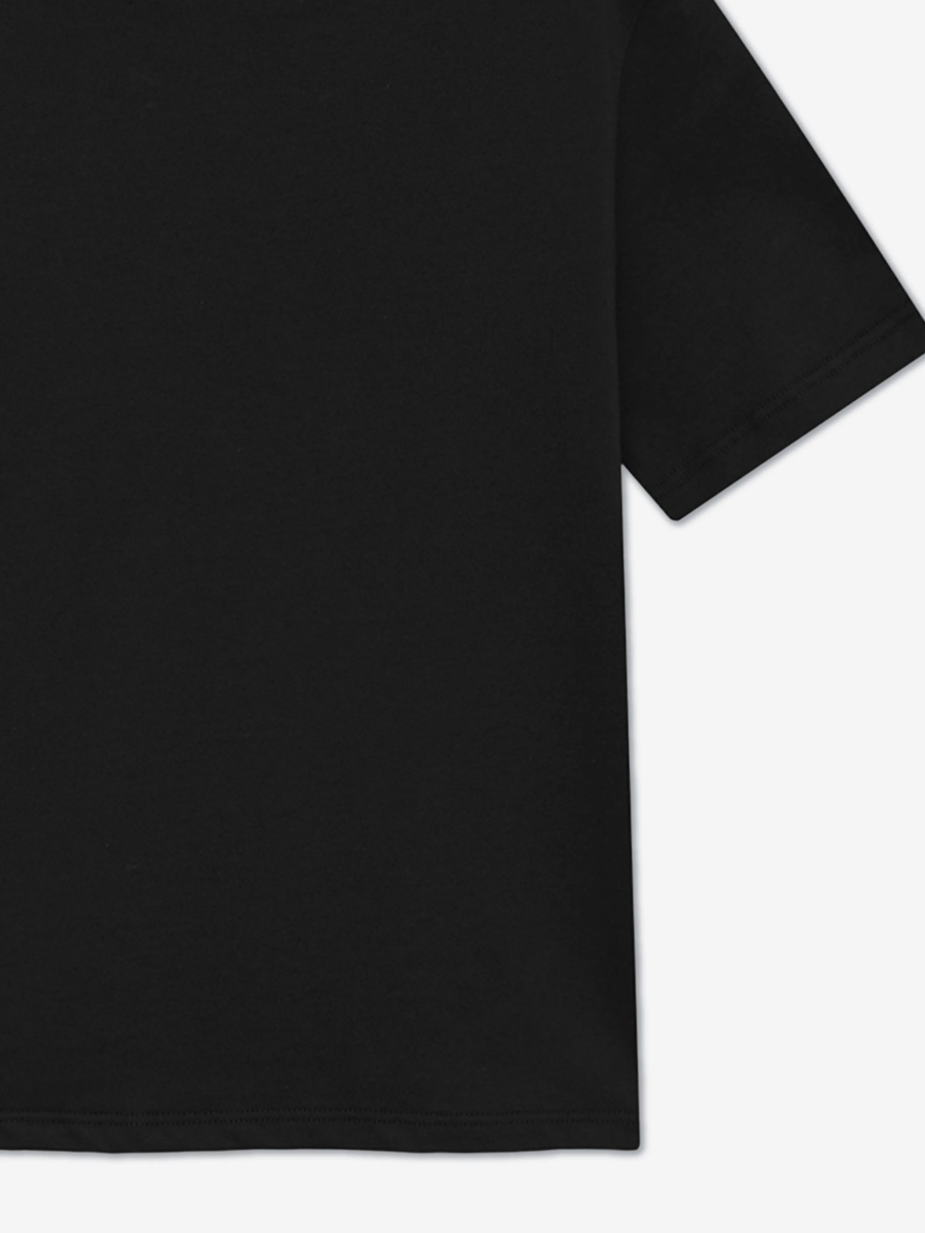 Kids Staggered Sequin T-Shirt in Black