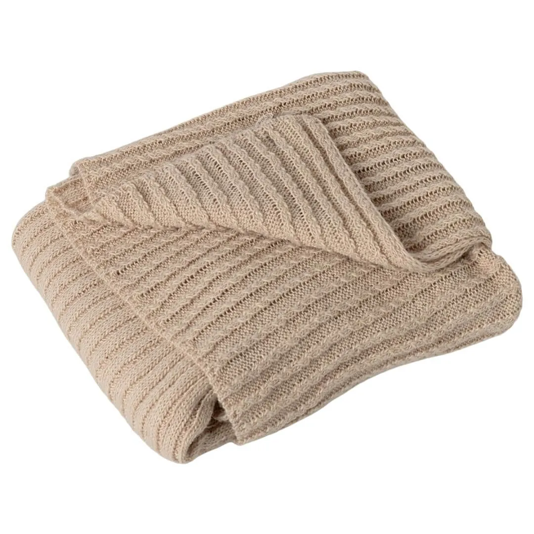 Knit Ribbed Baby Blanket