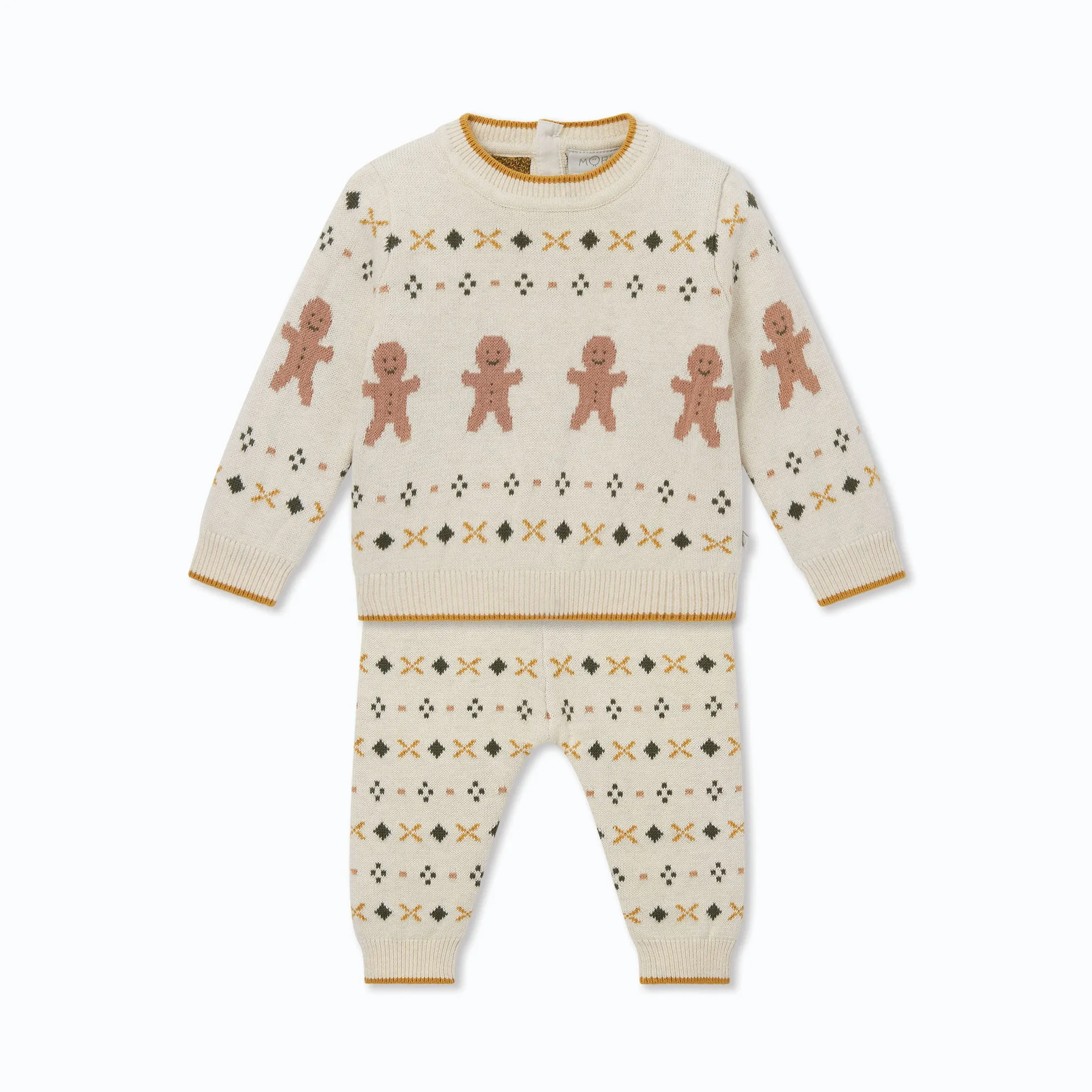 Knitted Gingerbread Jumper & Joggers Outfit