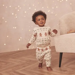 Knitted Gingerbread Jumper & Joggers Outfit