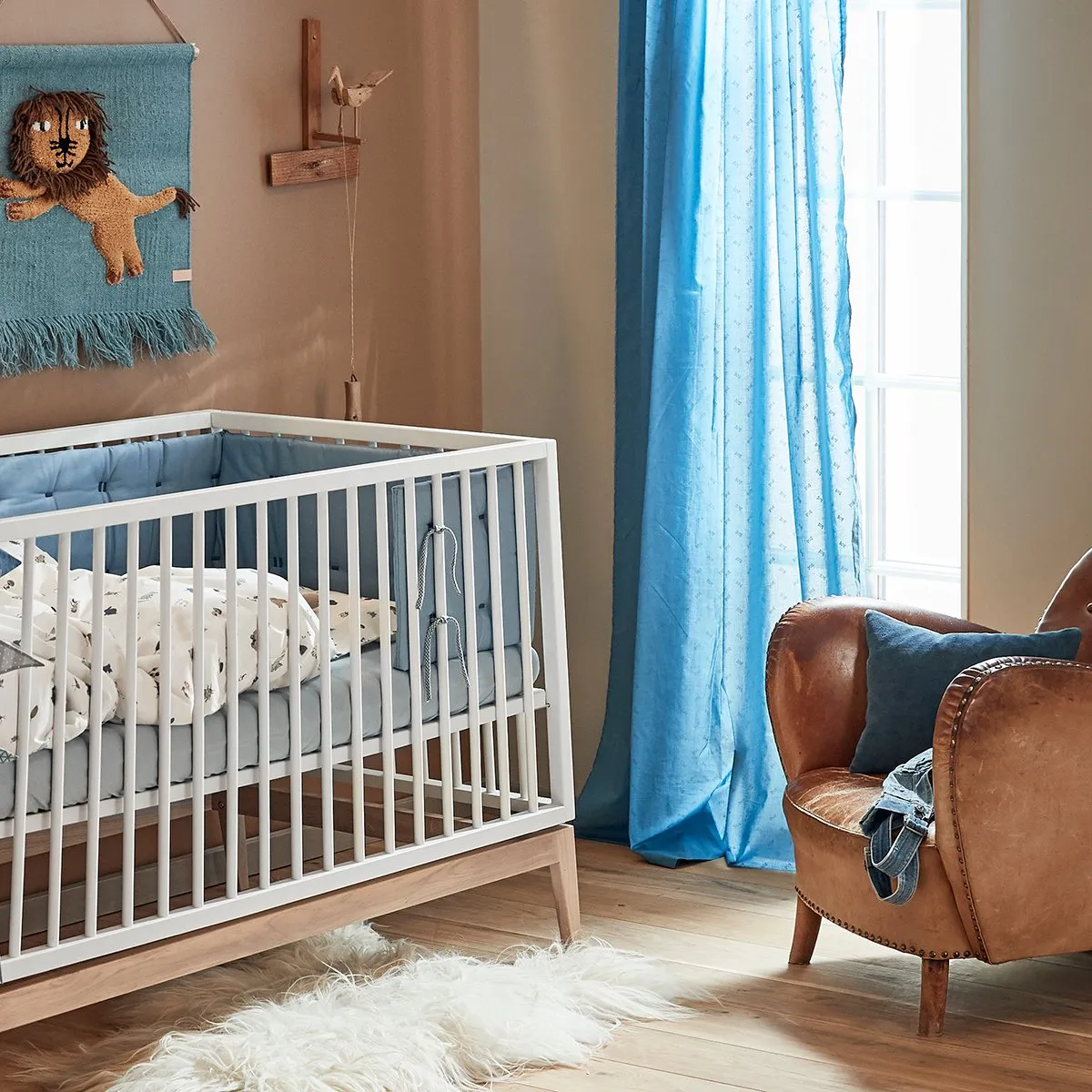 LEANDER, LUNA BABY COT, 140X70 CM, White