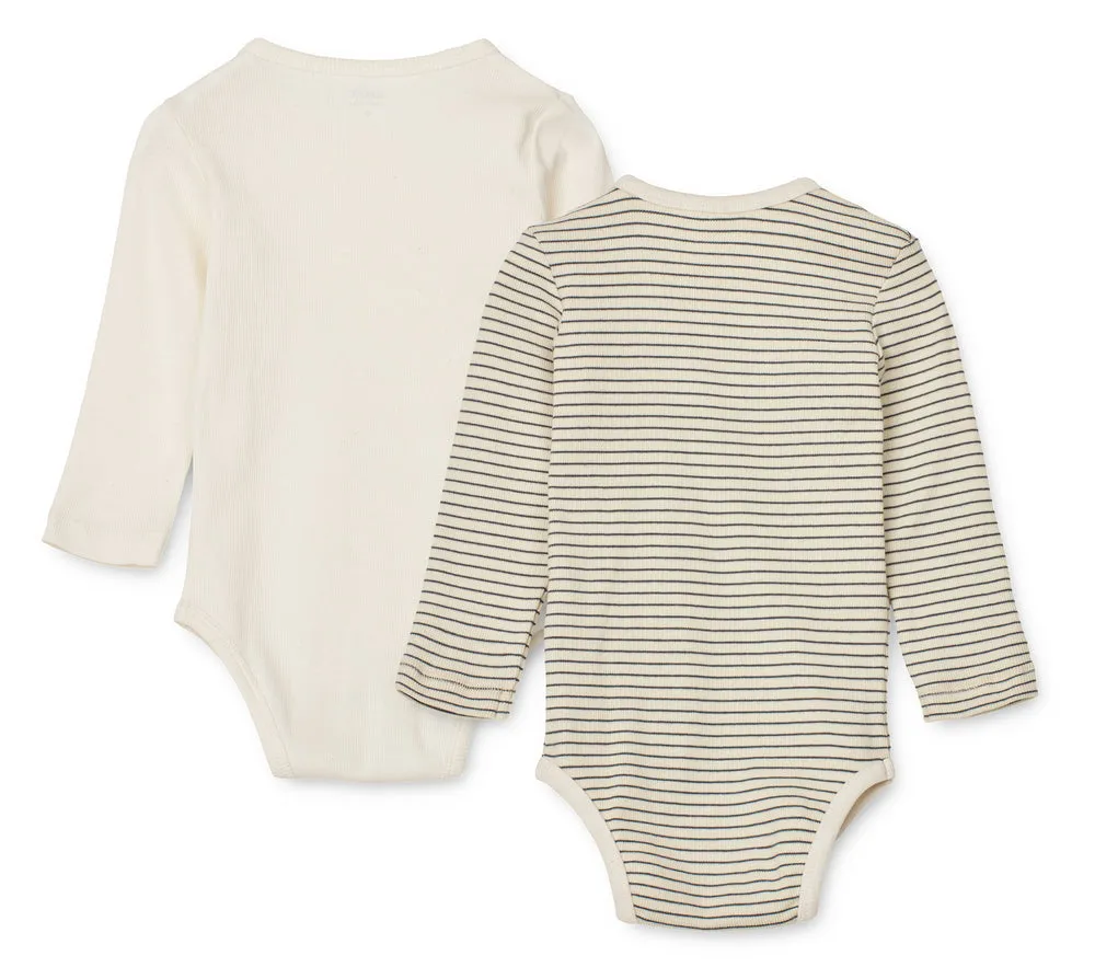 Liewood, Yanni Bodysuit 2 Pk, Whale Blue