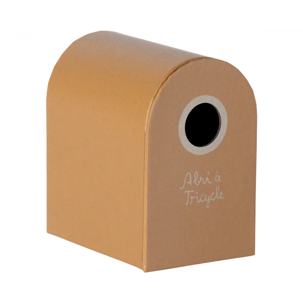 Maileg abri a tricycle for mouse - ochre